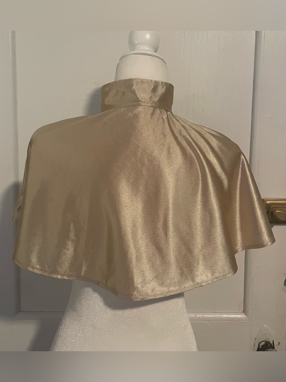 Leg Avenue Teal and Gold Satin Mad Hatter Costume Dress - Picture 7 of 10